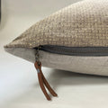 Brown textured linen pillow cover brown dotted pillow 18” 20” 22” 24” 14x24 housewarming gift handcrafted by misa 100% linen