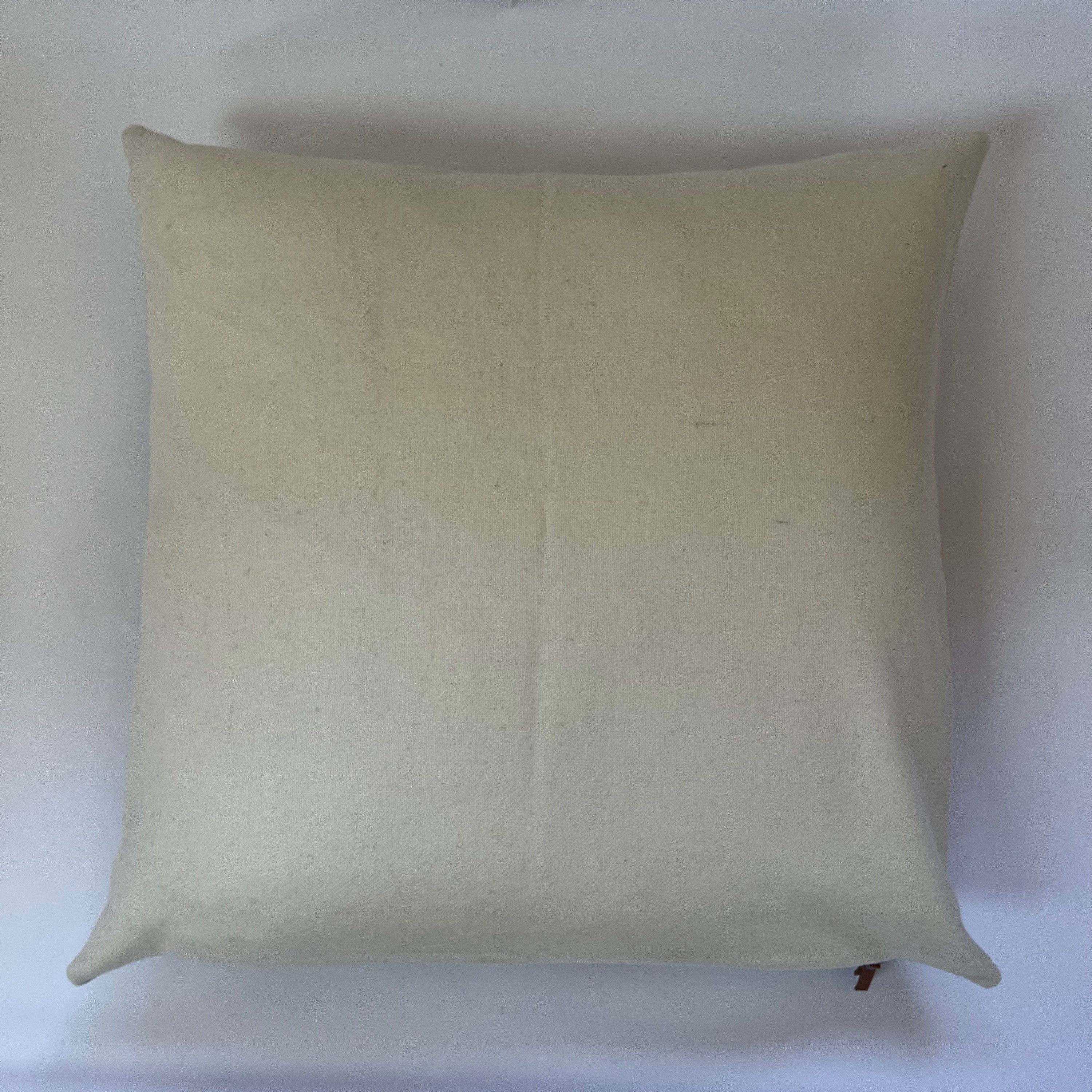 Pink blue plaid wool pillow cover exposed zipper-leather pull 20x20 14x24  made with Pendleton wool Handcrafted by misa housewarming gift