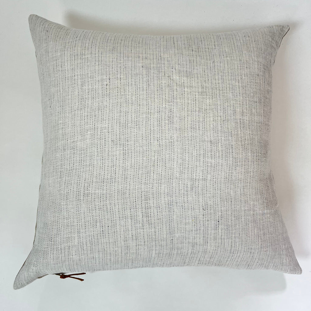 white and black striped linen pillow cover exposed zipper-leather pull 20"22"24" 14x24 high quality 100% linen housewarming gift