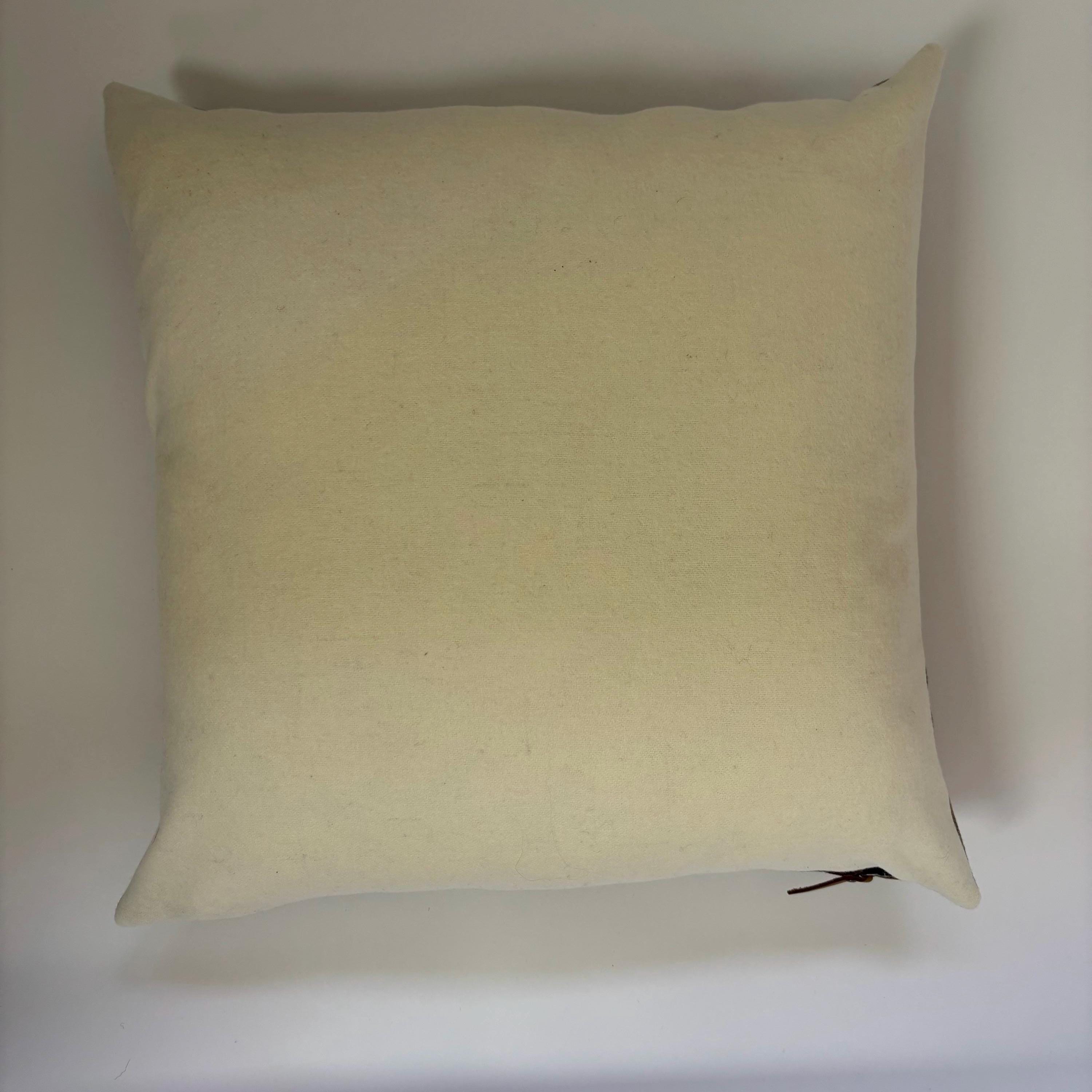 wool plaid pillow cover with green and orange pillow 18”20”22”24” 14x24 housewarming gift